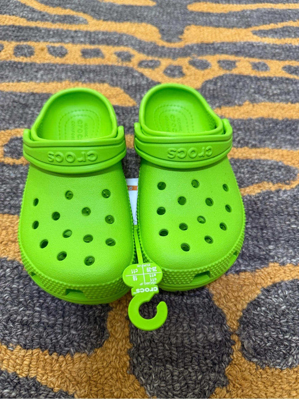 CROCS Kids Classic Clogs - Lime Green